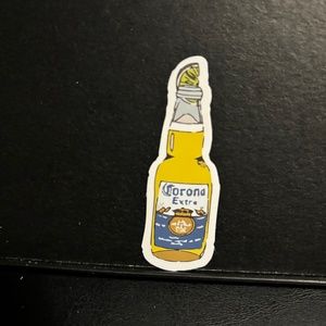 CORONA BEER BOTTLE STICKER